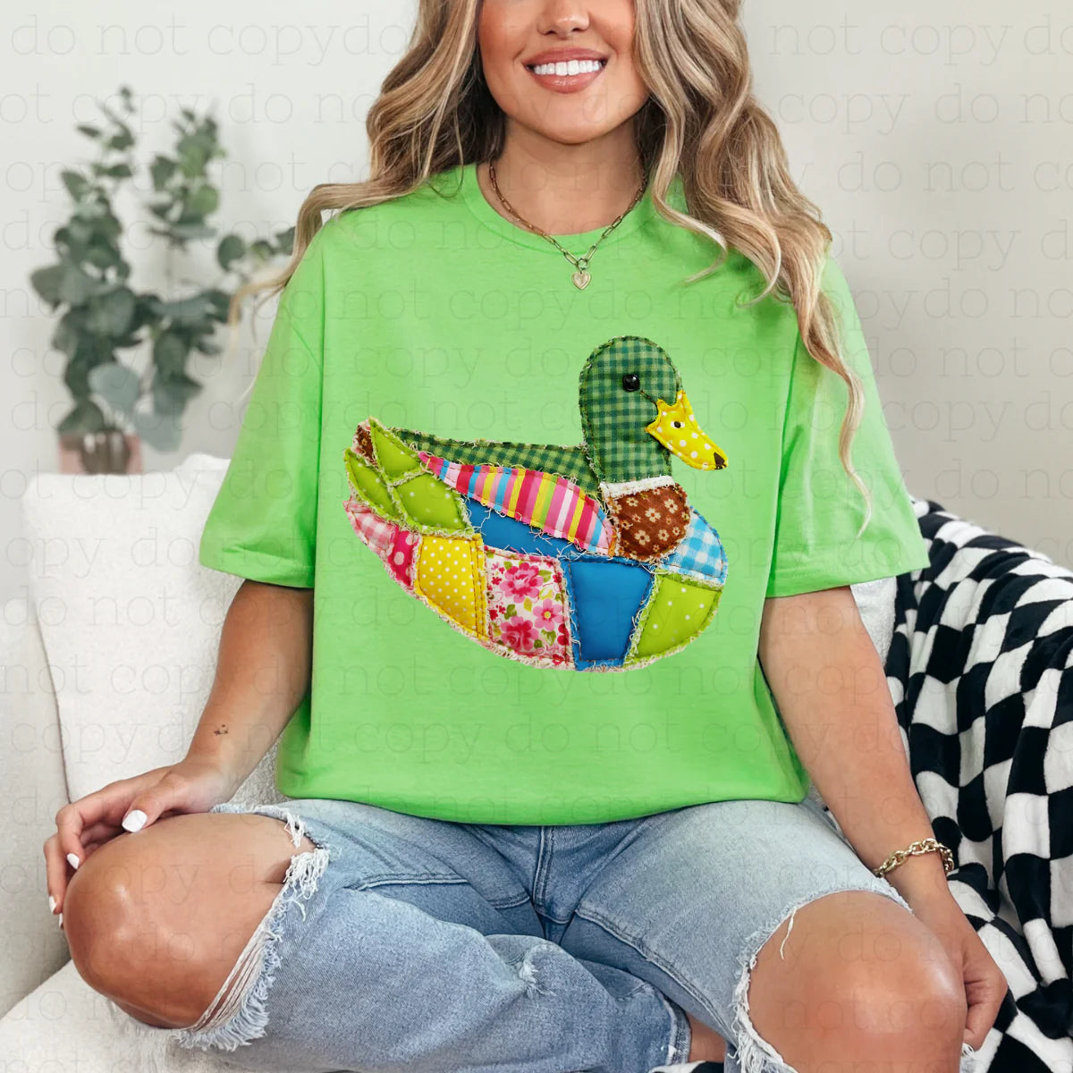 Colorful Patchwork Duck