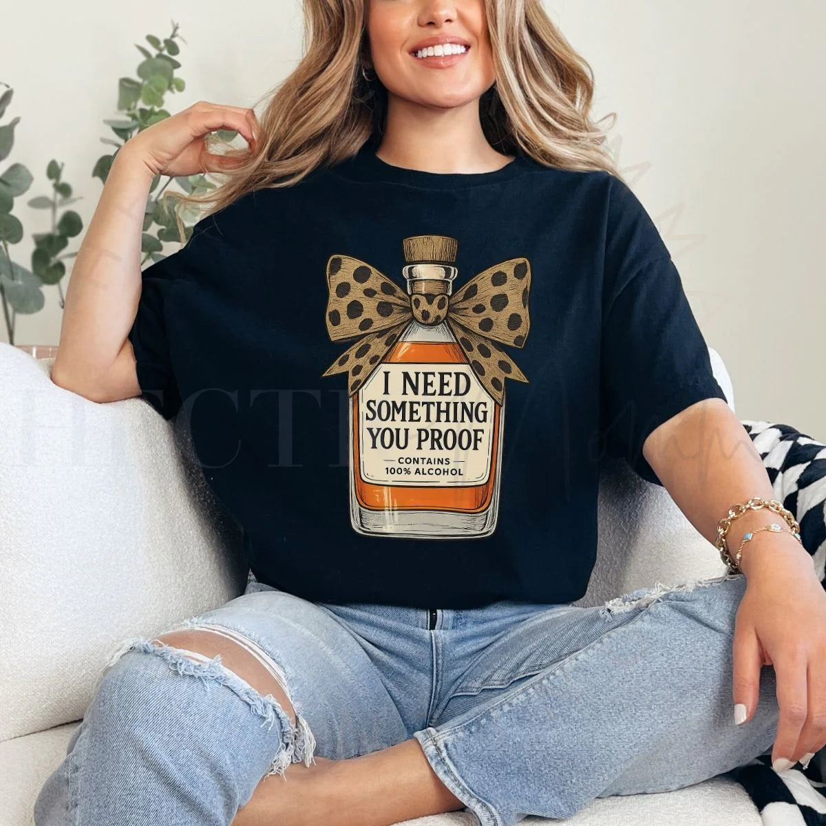 I need something you proof (leopard bow, whiskey bottle)