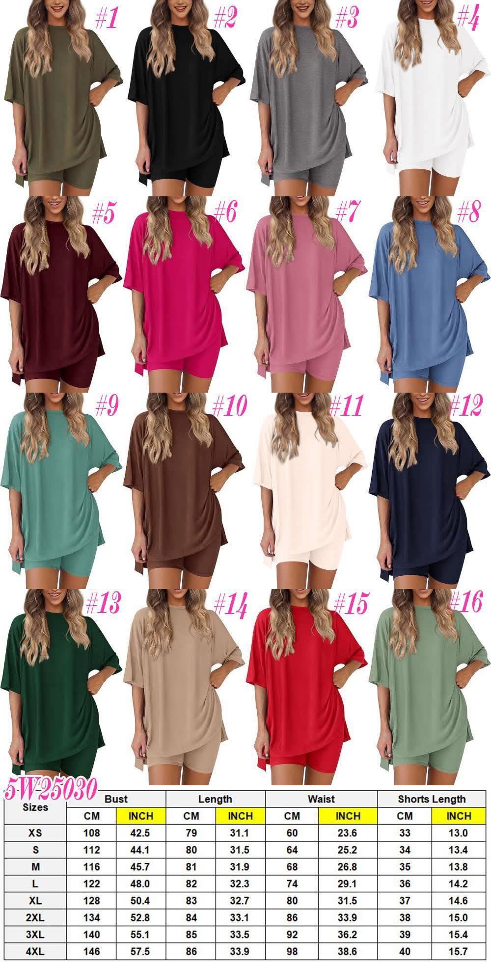 Casual Tee Biker Short Set