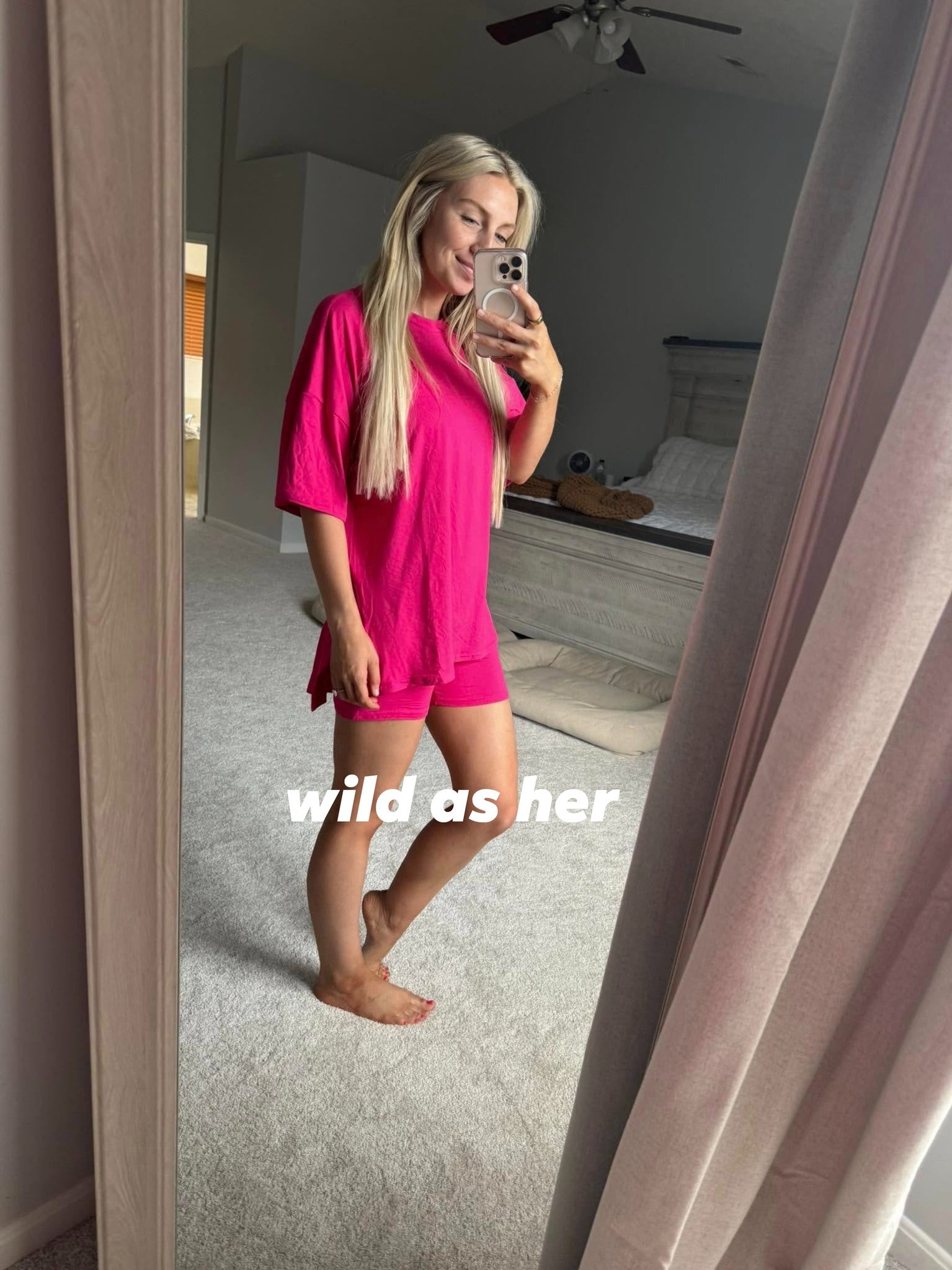 Casual Tee Biker Short Set