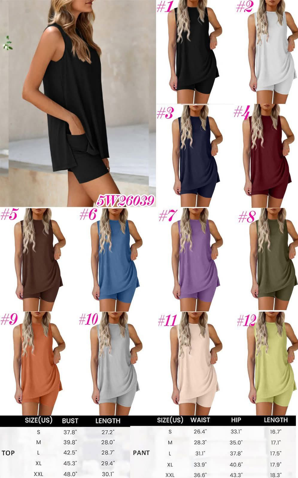 Cozy Summer Tank Top Sets