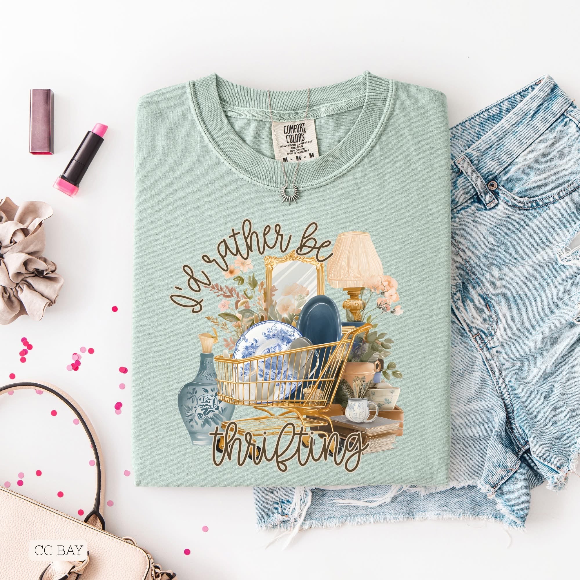 I'd Rather Be Thrifting Floral